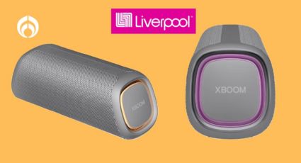 Liverpool remata esta bocina portátil LG, ideal para la playa y resistente al agua