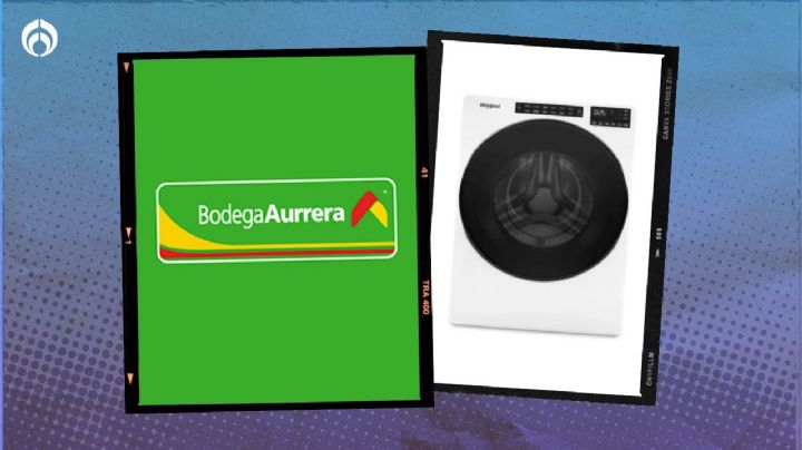 Bodega Aurrera remata lavadora Whirlpool con función contra arrugas y malos olores