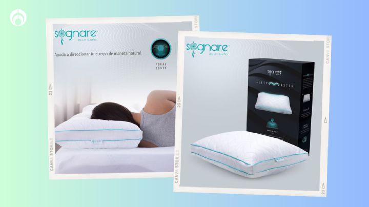 Sanborns remata con el 50% almohada Sognare Sleepmaster con diseño ergonómico e hipoalergénico