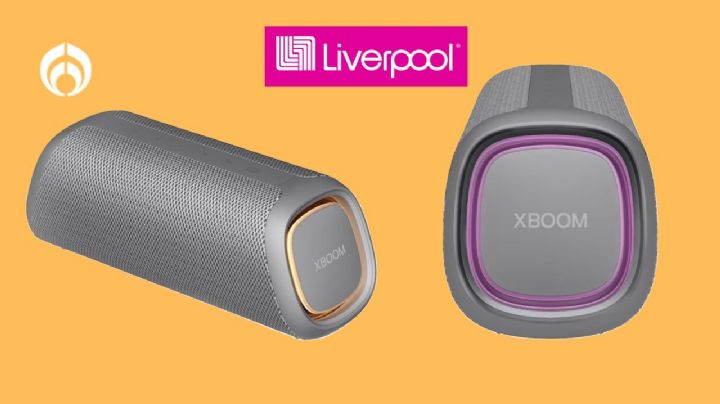 Liverpool remata esta bocina portátil LG, ideal para la playa y resistente al agua