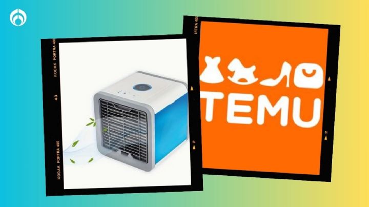 Temu tiene este mini ventilador de 3 velocidades y humificador por menos de 300 pesos