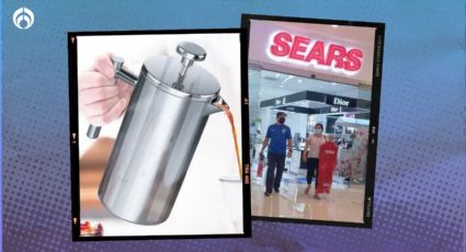 Sears: cafetera estilo prensa francesa de acero apta para lavavajillas tiene ‘rebajota’