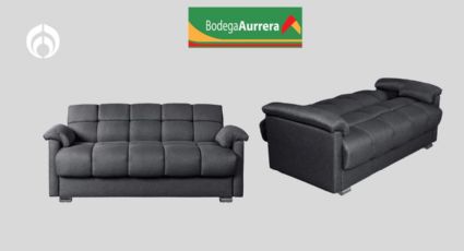 Bodega Aurrera puso a mitad de precio este cómodo sofá cama de 3 posiciones