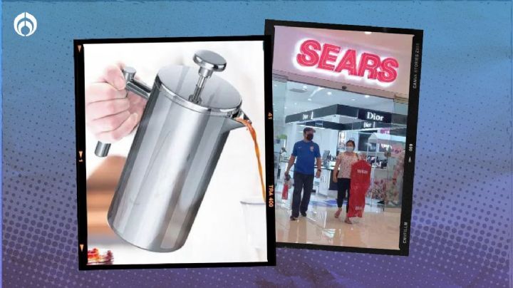 Sears: cafetera estilo prensa francesa de acero apta para lavavajillas tiene ‘rebajota’