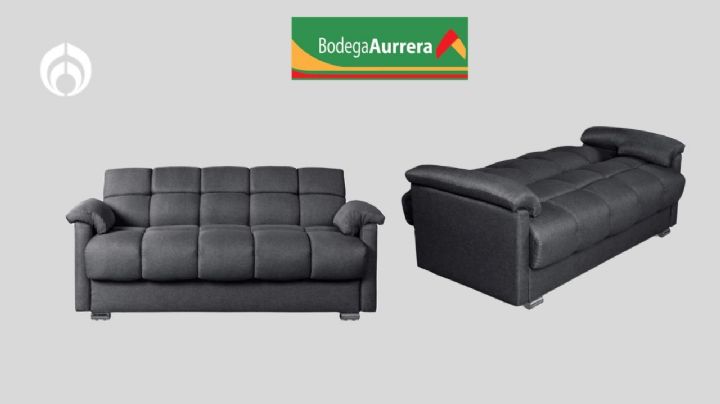 Bodega Aurrera puso a mitad de precio este cómodo sofá cama de 3 posiciones