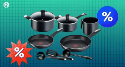 ¿Qué tan buena es la batería de cocina T-Fal de lujo de 10 piezas que Bodega Aurrera está rematando?