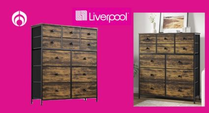 Liverpool puso con descuentazo esta cajonera de madera super resistente