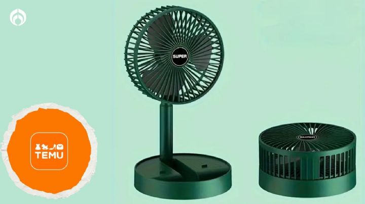 Para el calor: el ventilador silencioso que Temu está rematando con más de 70% de descuento