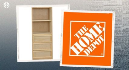 Home Depot remata resistente cajonera de madera de pino y acabado natural