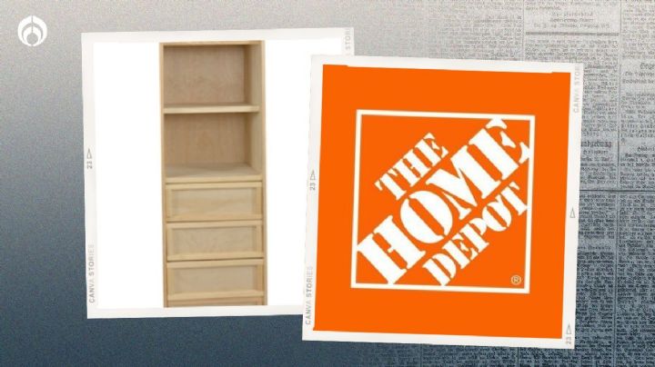 Home Depot remata resistente cajonera de madera de pino y acabado natural