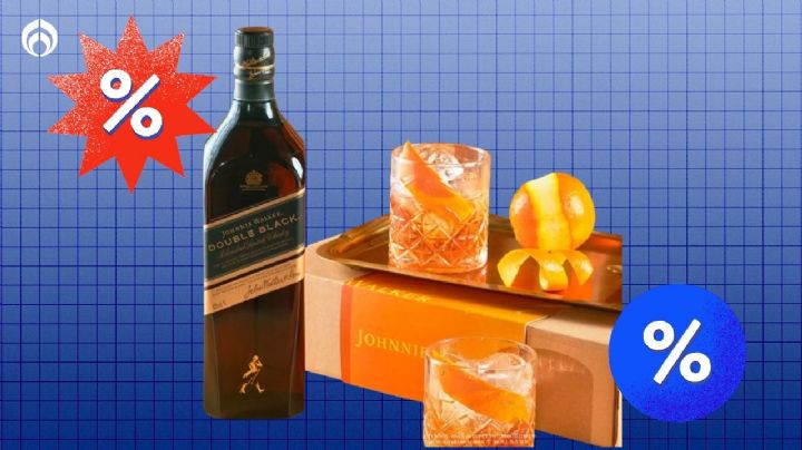 Walmart tiene 'regalada' la botella de 1 l de whisky Johnnie Walker Double Black