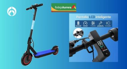 Bodega Aurrera vende baratísimo este scooter eléctrico plegable que soporta hasta 120 kilos