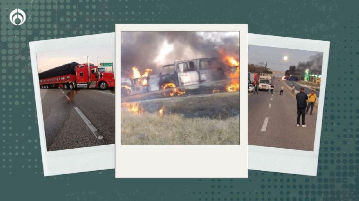 Arde carretera de Chiapas: sujetos se enfrentan a balazos y queman autos (VIDEO)