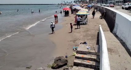 Semana Santa: 'aironazos' no frenan vacaciones; turistas disfrutan de playas de Boca del Río