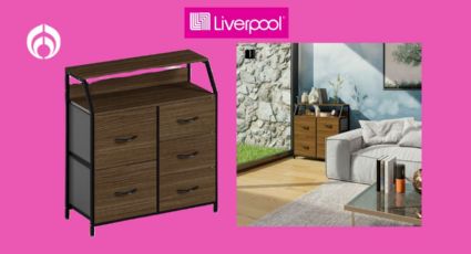 Liverpool baja el precio de esta cajonera de madera, ideal para tu recámara