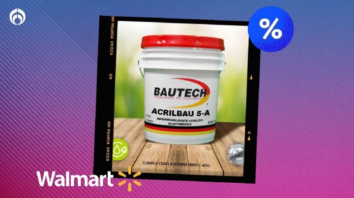 ¿Cuánto dura un impermeabilizante acrílico como el Bautech de 19L que Walmart rebaja?