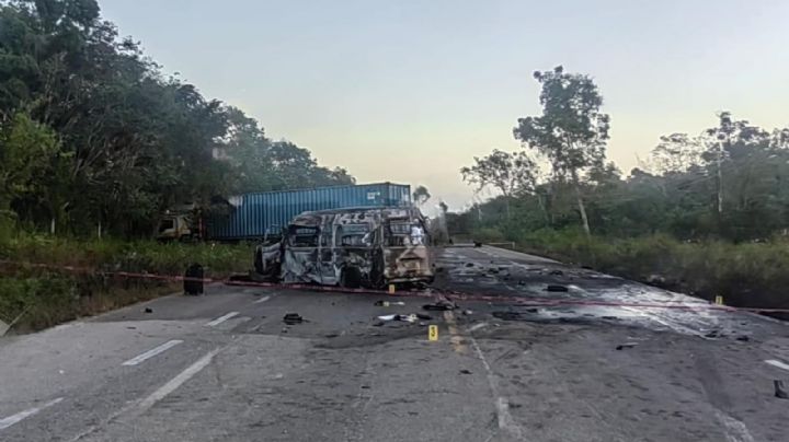 Fiscalía confirma 9 personas muertas tras accidente en carretera de Quintana Roo