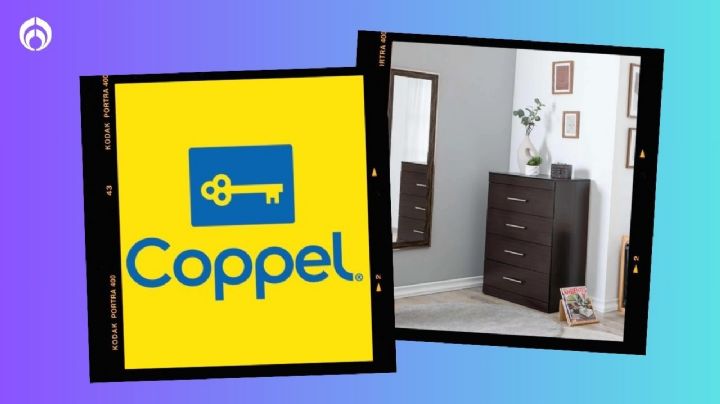 Coppel tiene regalada esta cómoda de madera con cuatro cajones super amplios