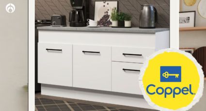 Coppel remata bellísimo mueble de cocina, ideal para tu fregadero y todo en uno