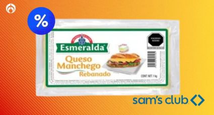 El queso manchego Esmeralda tiene palomita de Profeco y Sam's Club lo tiene en descuento