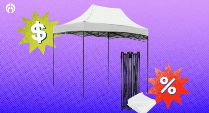 Bodega Aurrera tiene casi regalada la elegante carpa blanca de 3x2 m contra sol y lluvia