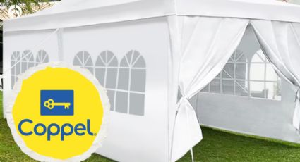 Coppel le hace descuentazo a carpa plegable 6x3 con elegantes paredes, maleta y fácil de armar