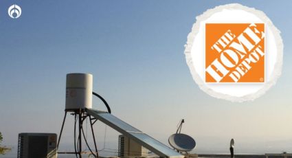 Home Depot "regala" este calentador solar de 8 tubos, ideal para 2 personas