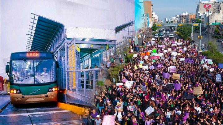Día internacional de la Mujer: revisa los cambios a rutas del transporte por marcha 8M en León
