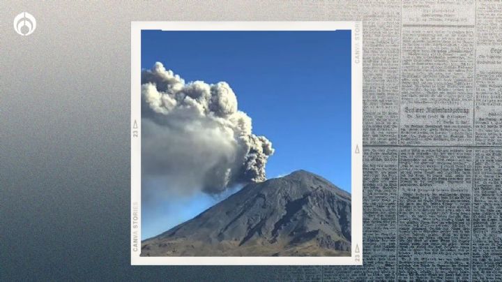 (FOTOS y VIDEO) Volcán Popocatépetl 'se aloca': registra exhalación y deja intensa fumarola