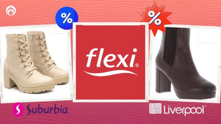 Ofertas Flexi: botines en remate por menos de mil pesos en Liverpool y Suburbia