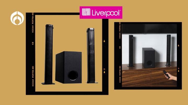 Liverpool tiene baratísima esta barra de sonido de alta potencia con subwoofer incluido