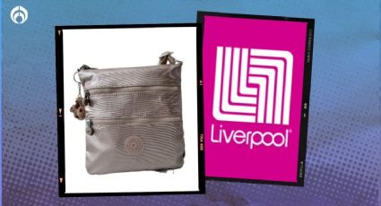 Liverpool remata bolsa crossbody Kipling de 3 cierres ideal para ir a conciertos o de antro