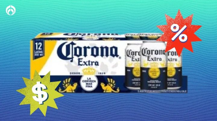 Sam's Club remata en menos de 200 pesos la caja con 12 latas de cerveza Corona Extra