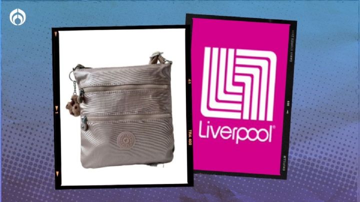 Liverpool remata bolsa crossbody Kipling de 3 cierres ideal para ir a conciertos o de antro