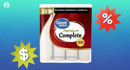 Walmart tiene 'regalado' el paquete de 32 rollos de papel de baño Great Value con hojas perfectas