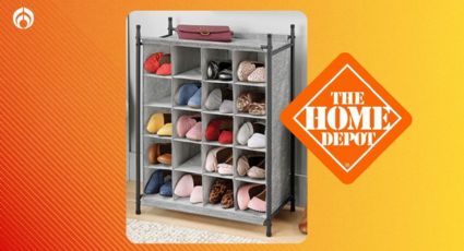 Home Depot baja el precio de la zapatera de tela de 20 compartimentos ideal para el cuarto