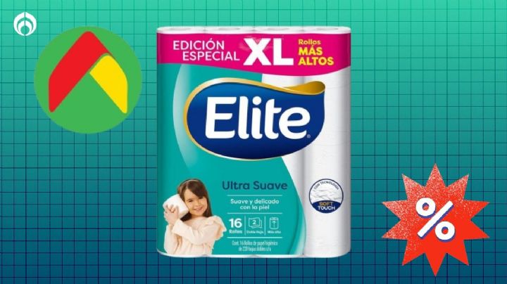 Bodega Aurrera vende 'regalado' el papel de baño Elite ultrasuave y de alta resistencia de 16 rollos