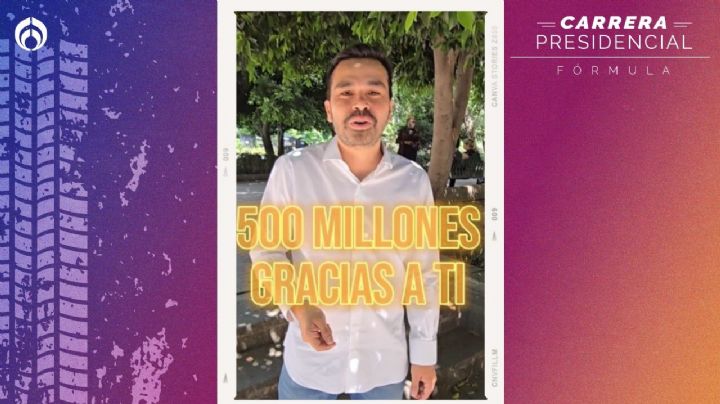 Máynez celebra éxito en redes: supera 500 millones de vistas en TikTok, Facebook e Instagram