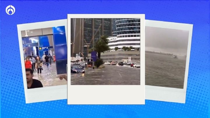 (VIDEOS) Dubái bajo el agua... temporal de lluvias provoca grandes inundaciones