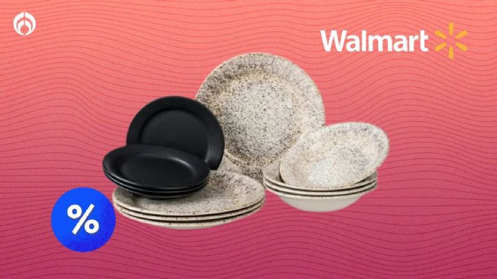 Walmart se luce en el descuento de la vajilla de cerámica Santa Anita con acabados aesthetic