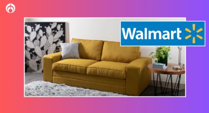 El práctico sofá cama color mostaza que Walmart vende baratísimo y con promoción con tarjetas