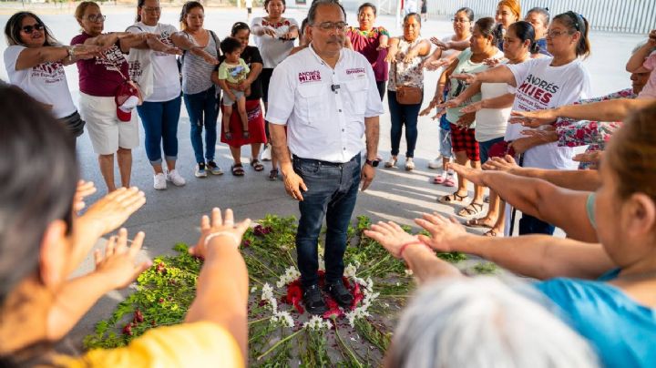 Se reúne Andrés Mijes con comunidades indígenas en Escobedo NL