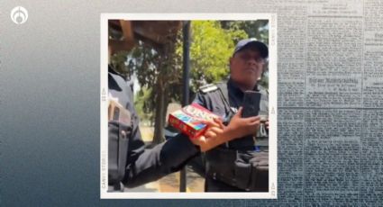 (VIDEO) Policías de Toluca intentan detener a jóvenes ¡por jugar 'UNO' en la calle!