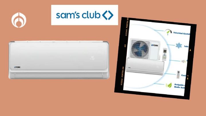 Sam’s Club liquida este aire acondicionado con temporizador de 24 horas