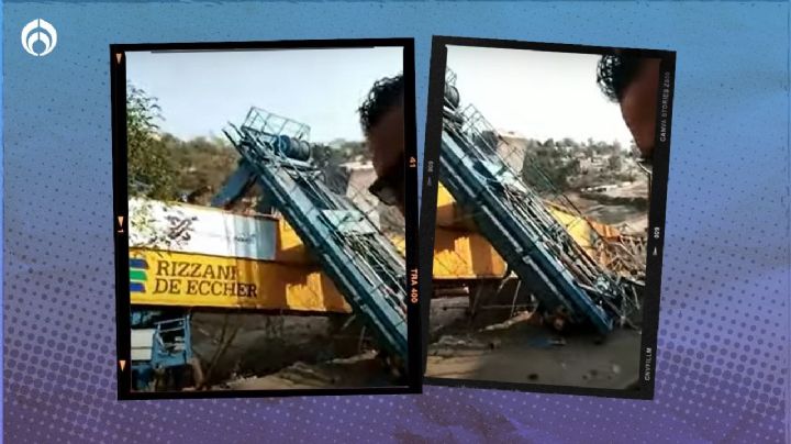 Tren Interurbano: (VIDEO) así quedó estructura metálica que cayó en el patio de un vecino de ÁO