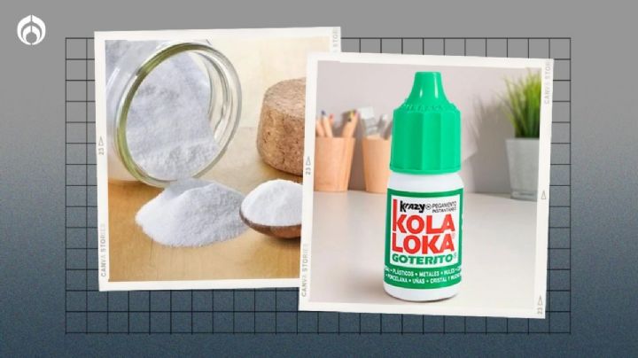 Bicarbonato con Kola Loka: mezcla para un pegamento ultra resistente para plástico, cerámica y más