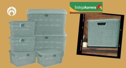 Bodega Aurrera vende a super precio el kit de 6 cajas organizadoras de plástico resistente