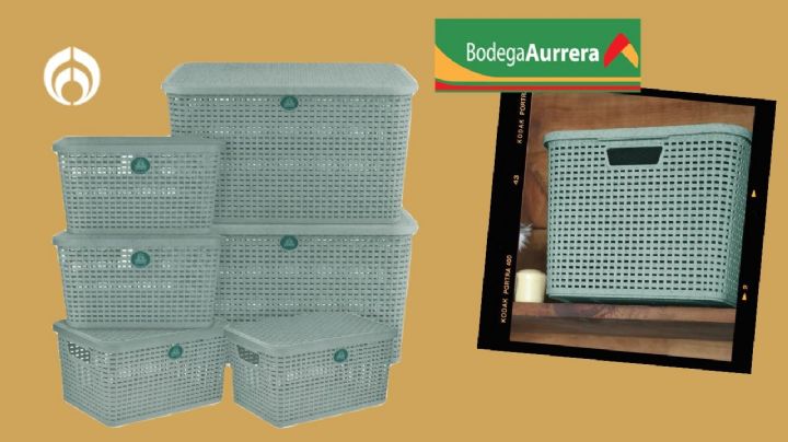 Bodega Aurrera vende a super precio el kit de 6 cajas organizadoras de plástico resistente