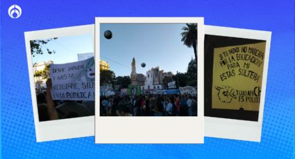 (FOTOS) Se le acaba la fiesta a Milei: miles de universitarios marchan en su contra