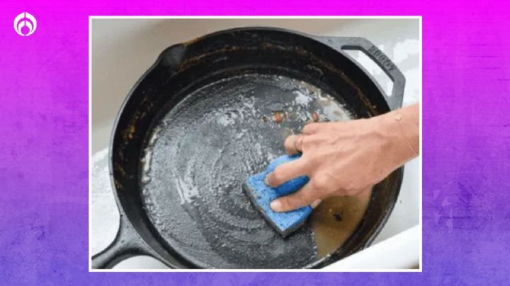 El trucazo con un ingrediente de cocina para arrancar la comida pegada de los sartenes sin tallar